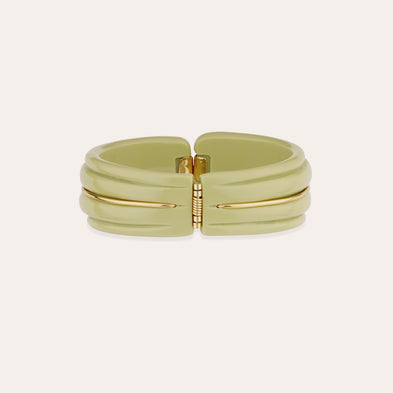 Bracelet Écume acétate doré - Amande