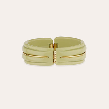 Bracelet Écume acétate doré - Amande