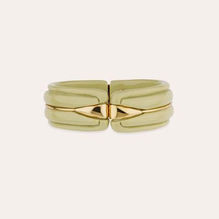Bracelet Écume acétate doré - Amande