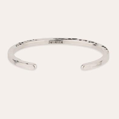 Bracelet Eliot martelé argenté