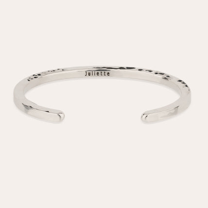 Eliot hammered silver bracelet