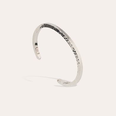Bracelet Eliot martelé argenté