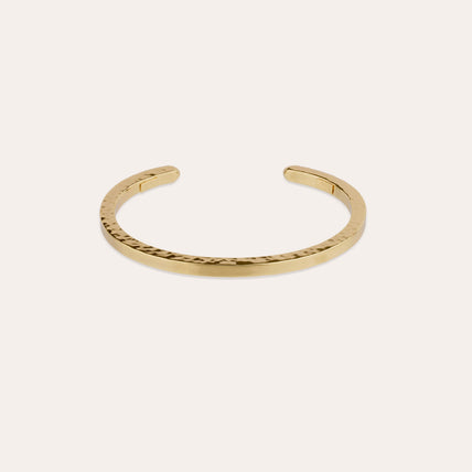Eliot hammered gold bracelet