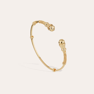 Bracelet Epique Comète strass grand modèle doré