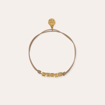 Bracelet lien I Love You doré