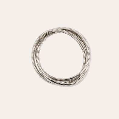 Bracelet Infinity trois rangs petit modèle argenté