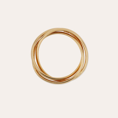 Bracelet Infinity trois rangs petit modèle doré