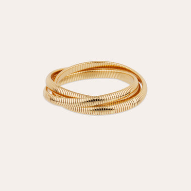 Bracelet Infinity trois rangs petit modèle doré