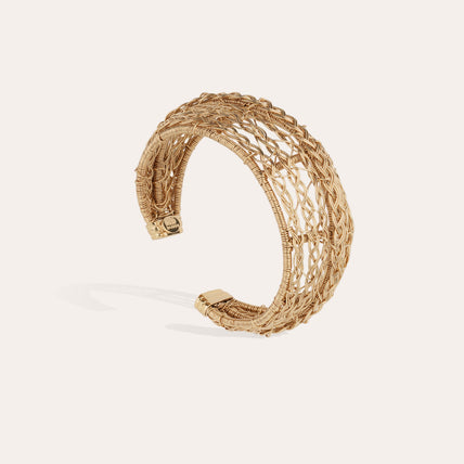 Bracelet manchette Izzia Filea doré