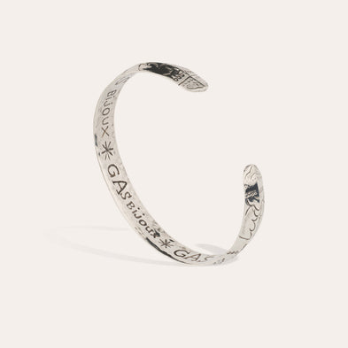 Bracelet jonc Coki argenté