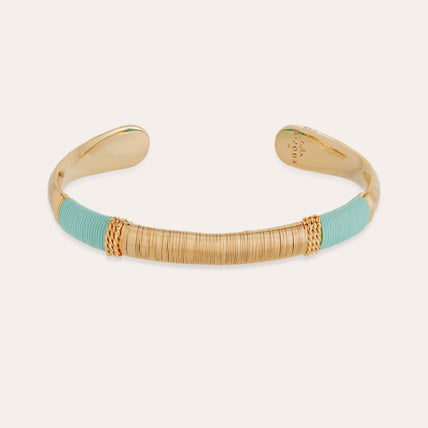 Bracelet Macao doré - Turquoise