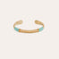 Bracelet Macao doré - Turquoise