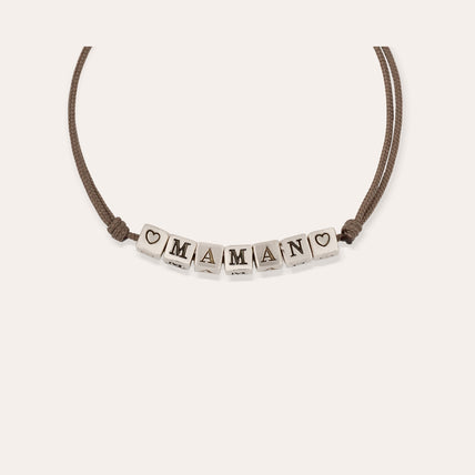 silver-plated "Maman" Bracelet