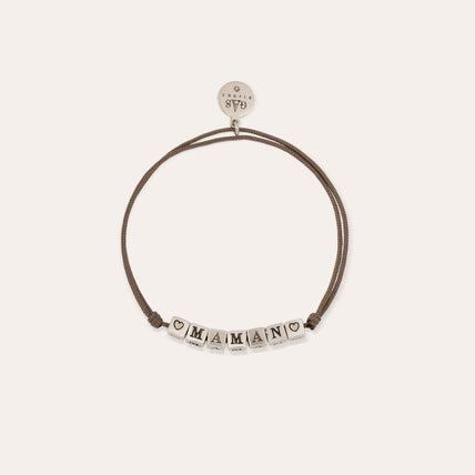silver-plated "Maman" Bracelet