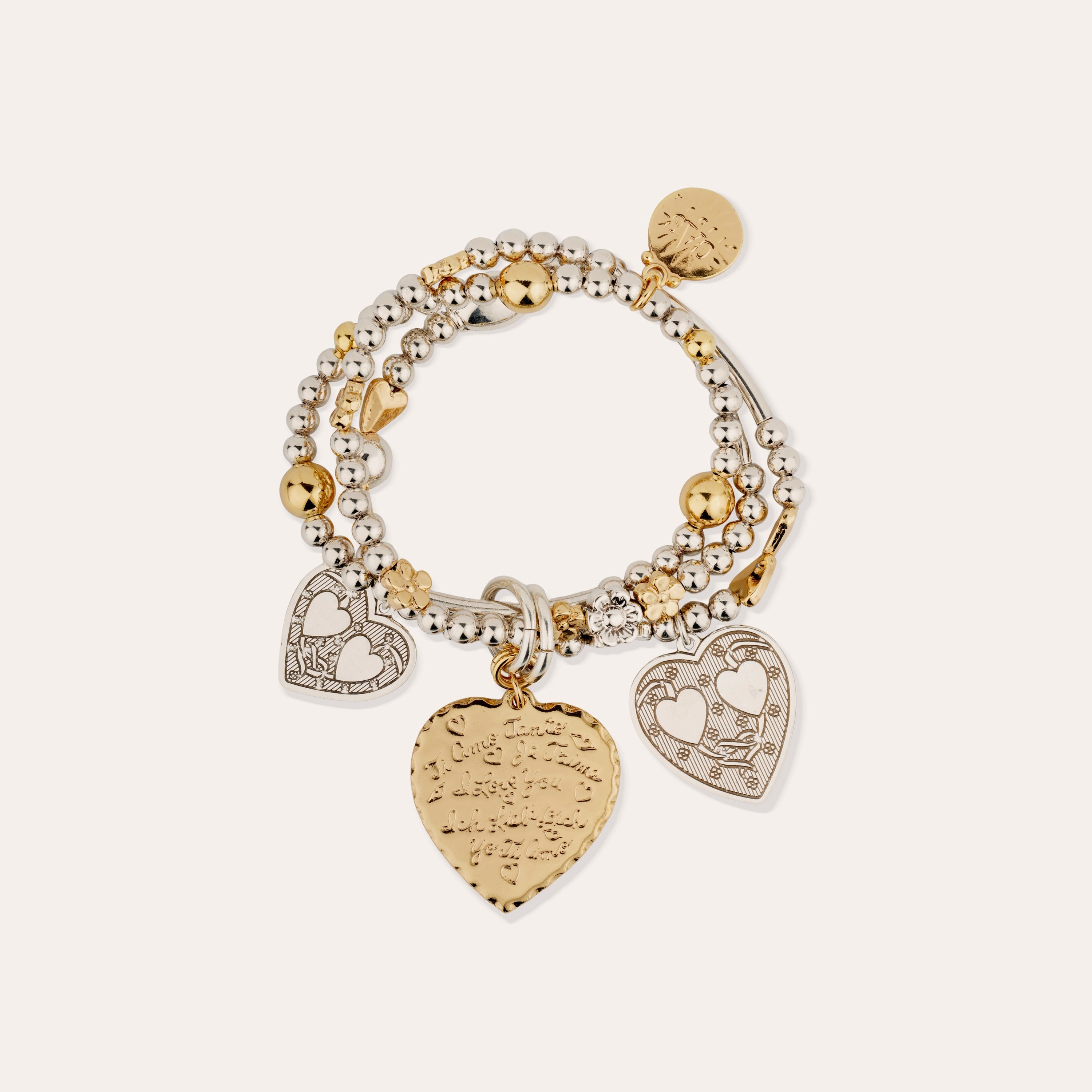 Merlin Love Two-Tone Bracelet – Gas Bijoux