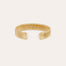 Milos gold bracelet with cabochons - White Calcite