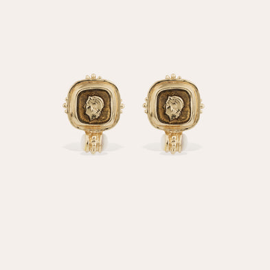 Boucles d'oreilles Romana - Nacre blanche