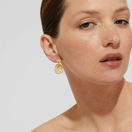 Boucles d'oreilles Eclipse petit modèle dorées