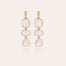Boucles d'oreilles Sireine dorées - Cristal