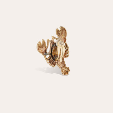 Homarea gold stud earrings 