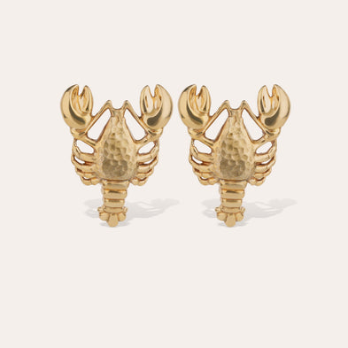 Homarea gold stud earrings 