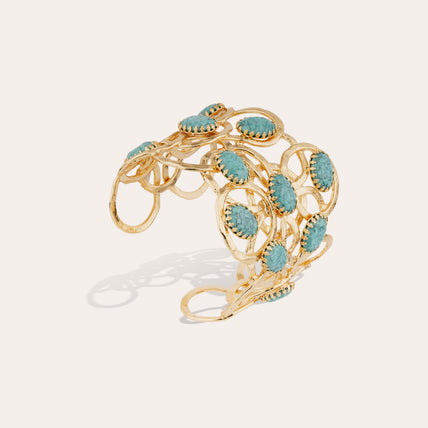 Bracelet Olympie cabochons doré