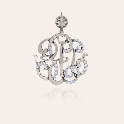 Arabesque small model silver earrings