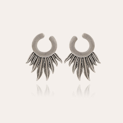 Caracara silver earrings