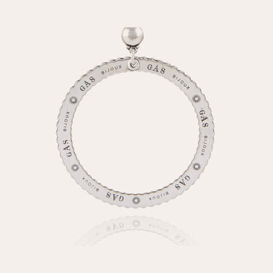 Boucles d'oreilles Bolduc petit modèle argentées