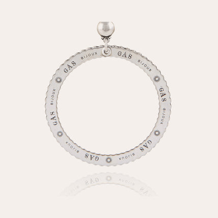 Boucles d'oreilles Bolduc petit modèle argentées