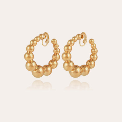 Boucles d'oreilles créoles Andy petit modèle dorées