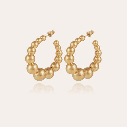 Andy small gold hoop earrings