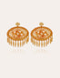 Boucles d'oreilles Fanfan raphia dorées