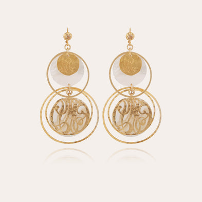 Boucles d'oreilles Idylle dorées
