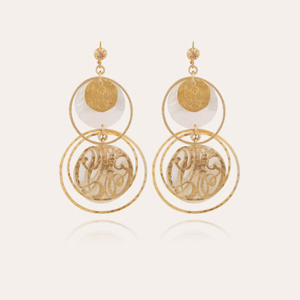 Idylle gold-tone earrings