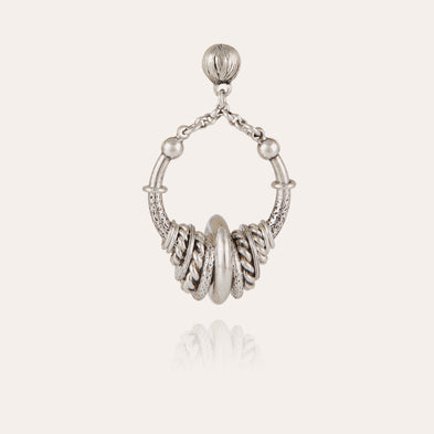Boucles d'oreilles Maranzana petit modèle argentées