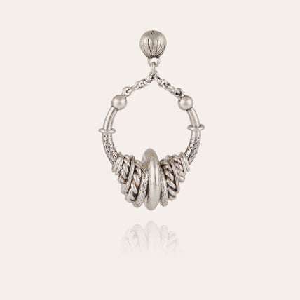 Boucles d'oreilles Maranzana petit modèle argentées