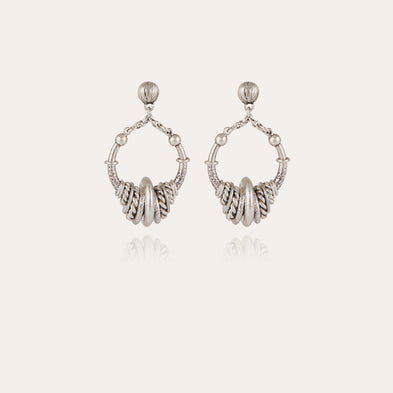 Boucles d'oreilles Maranzana petit modèle argentées