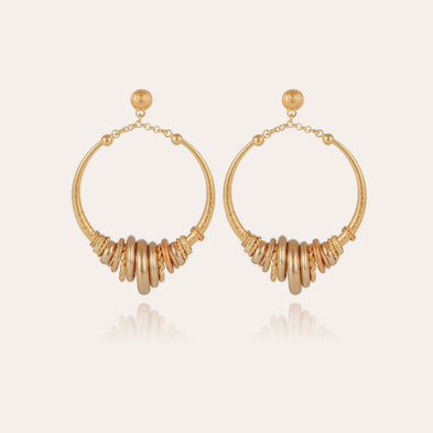 Boucles d'oreilles Maranzana dorées
