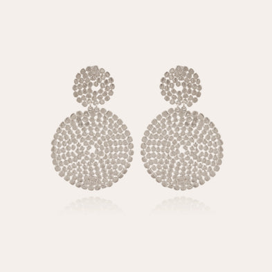 Boucles d'oreilles Onde Lucky petit modèle argentées