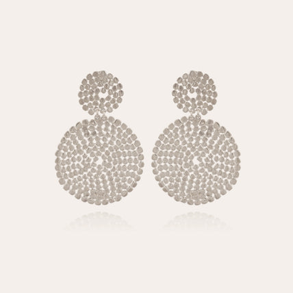 Boucles d'oreilles Onde Lucky petit modèle argentées