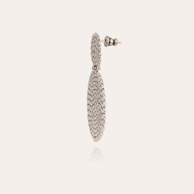 Boucles d'oreilles Onde Lucky argentées