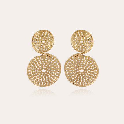 Boucles d'oreilles Onde Lucky Cercle petit modèle dorées