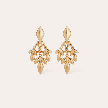 Boucles d'oreilles Olea petit modèle dorées