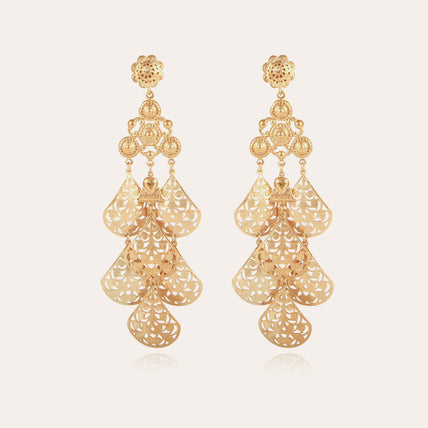 Orferia large gold earrings