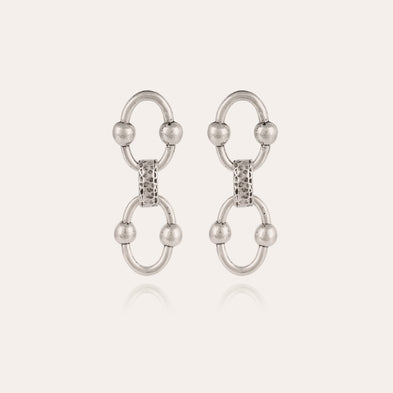 Boucles d'oreilles Rivage argentées