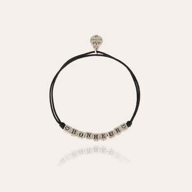 Bracelet Bonheur argenté