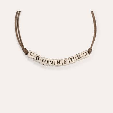 silver-plated "Bonheur" Bracelet
