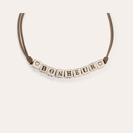 silver-plated "Bonheur" Bracelet