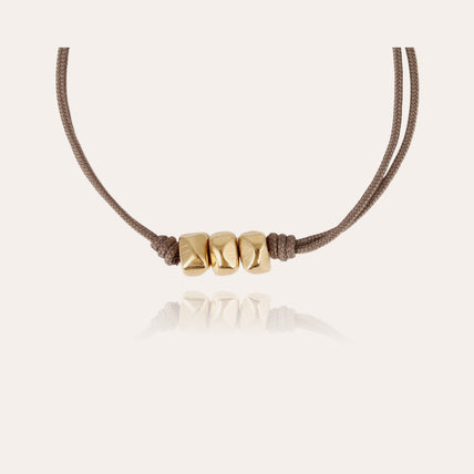 Pulsera «Cailloux», modelo grande, dorada